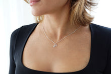 Load image into Gallery viewer, Sterling Silver Calligraphic Little Letter Necklace by Lindström