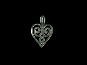 Odin's Heart silver necklace