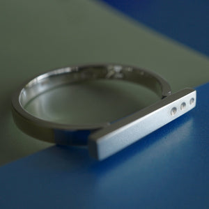 Ellipsis silver ring