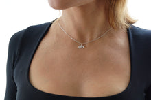 Load image into Gallery viewer, Sterling Silver Calligraphic Little Letter Necklace by Lindström
