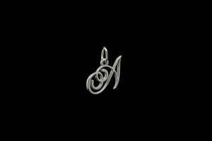 Sterling Silver Calligraphic Little Letter Necklace by Lindström