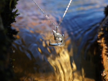 Load image into Gallery viewer, Feminine Viking silver necklace

