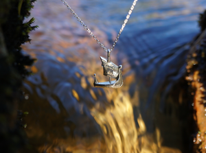 Feminine Viking silver necklace
